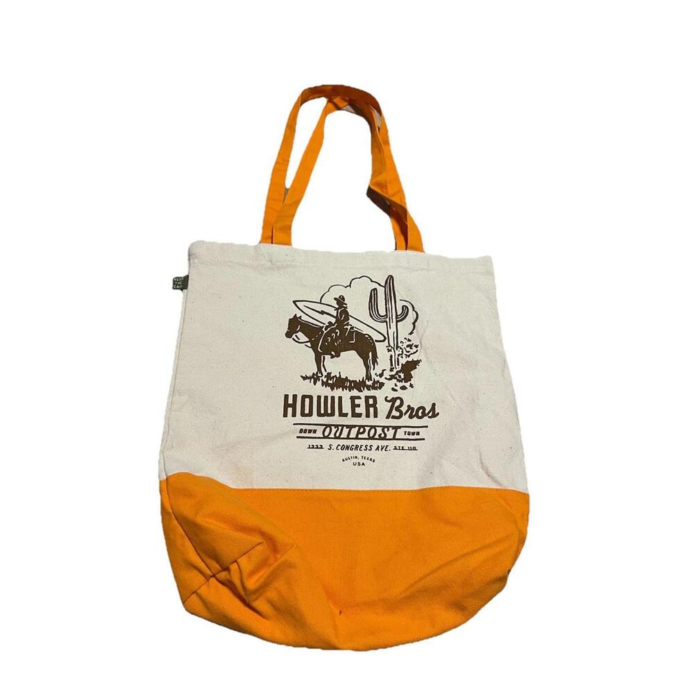 HOWLER Bros Austin Texas Outpost Tote Canvas‎ Bag Beige In Store Only H84